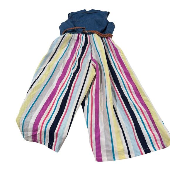 RMLA Toddler Girl 5T Striped Romper - Picture 3 of 5